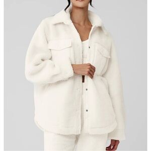 ALO Yoga Cream Teddy Jacket